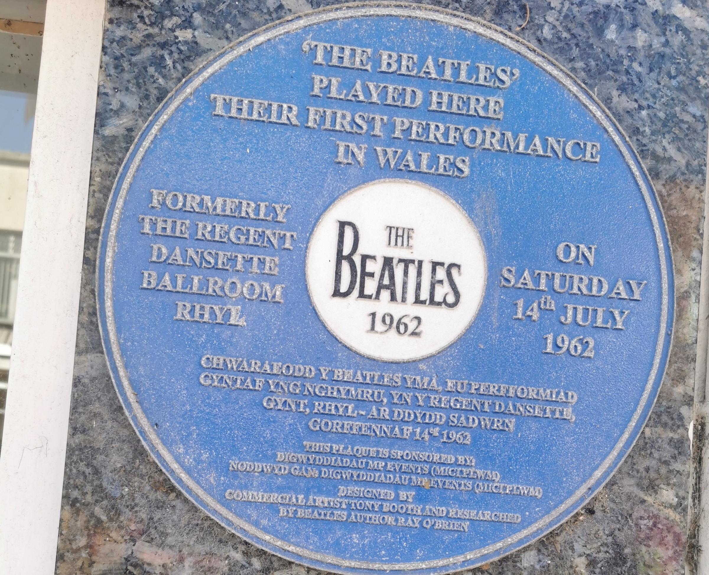 Beatles plaque.