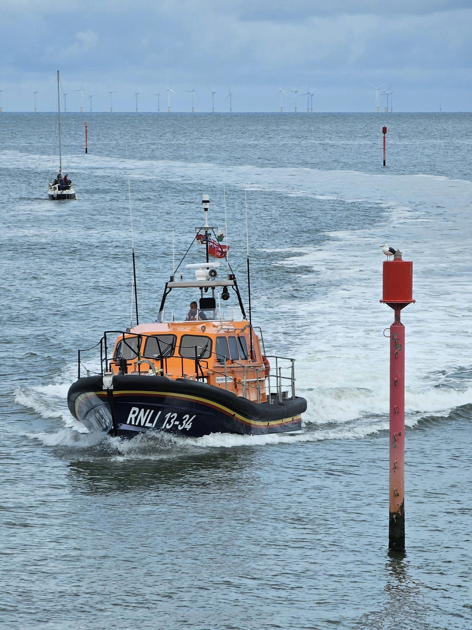 Jack Nelson took these photos of the RNLI training at Rhyl.