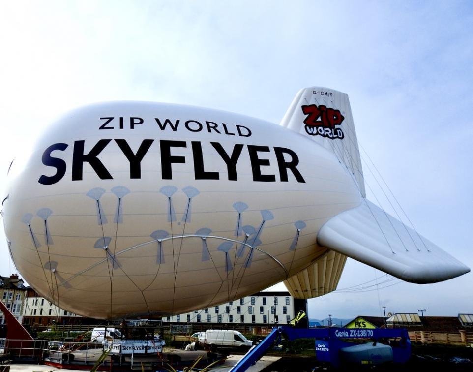 The Zip World Skyflyer in Rhyl (Image: Ray Worsnop)