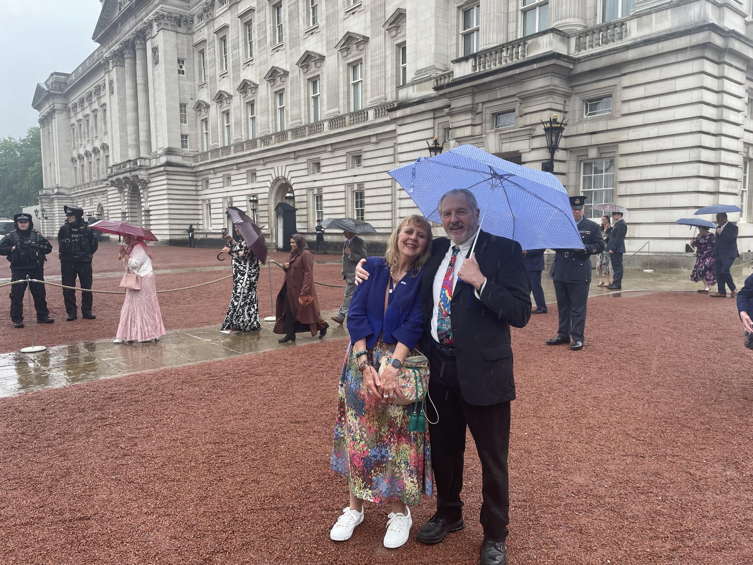 RSPCA Super Campaigner Judith Vaughan at the Kings Garden Party at Buckingham Palace.