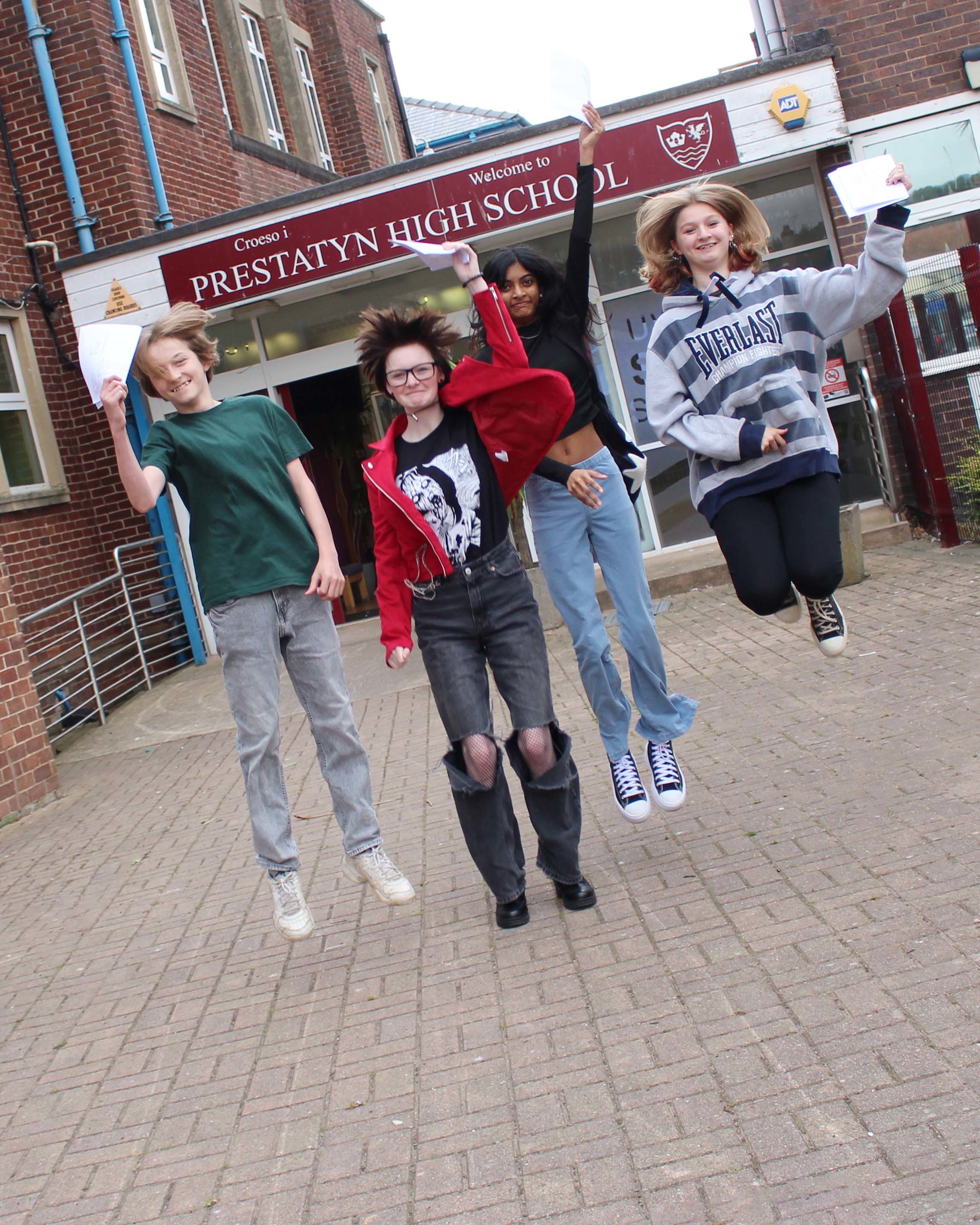 Prestatyn High pupils celebrate their GCSE results