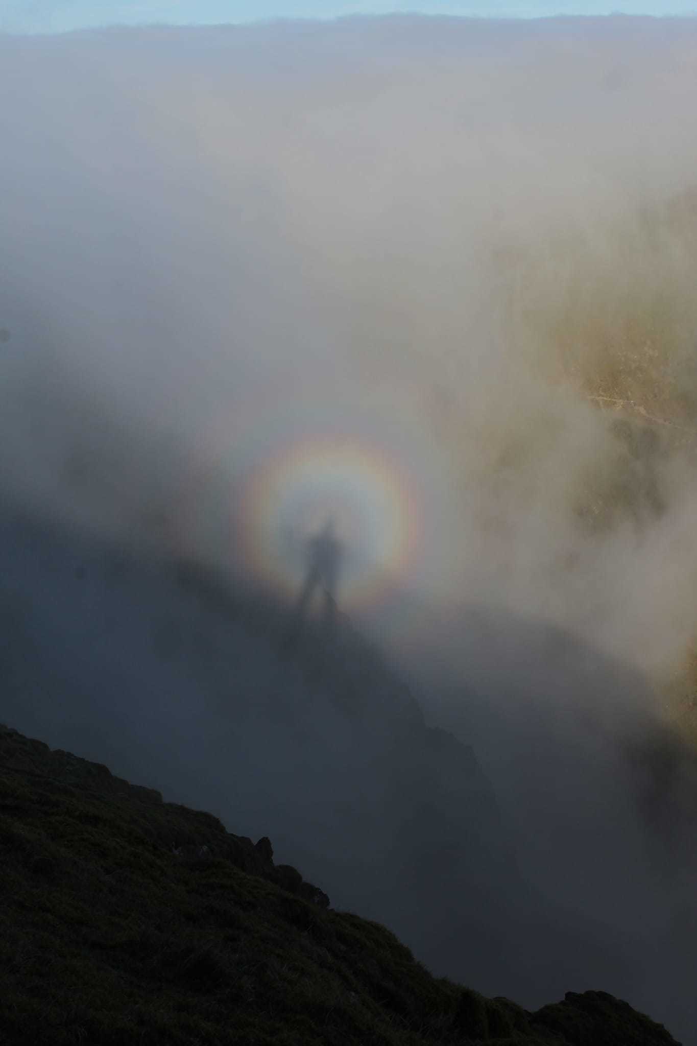 A Brocken spectre, captured during a hike on Snowdon. Picture: Simon Dean