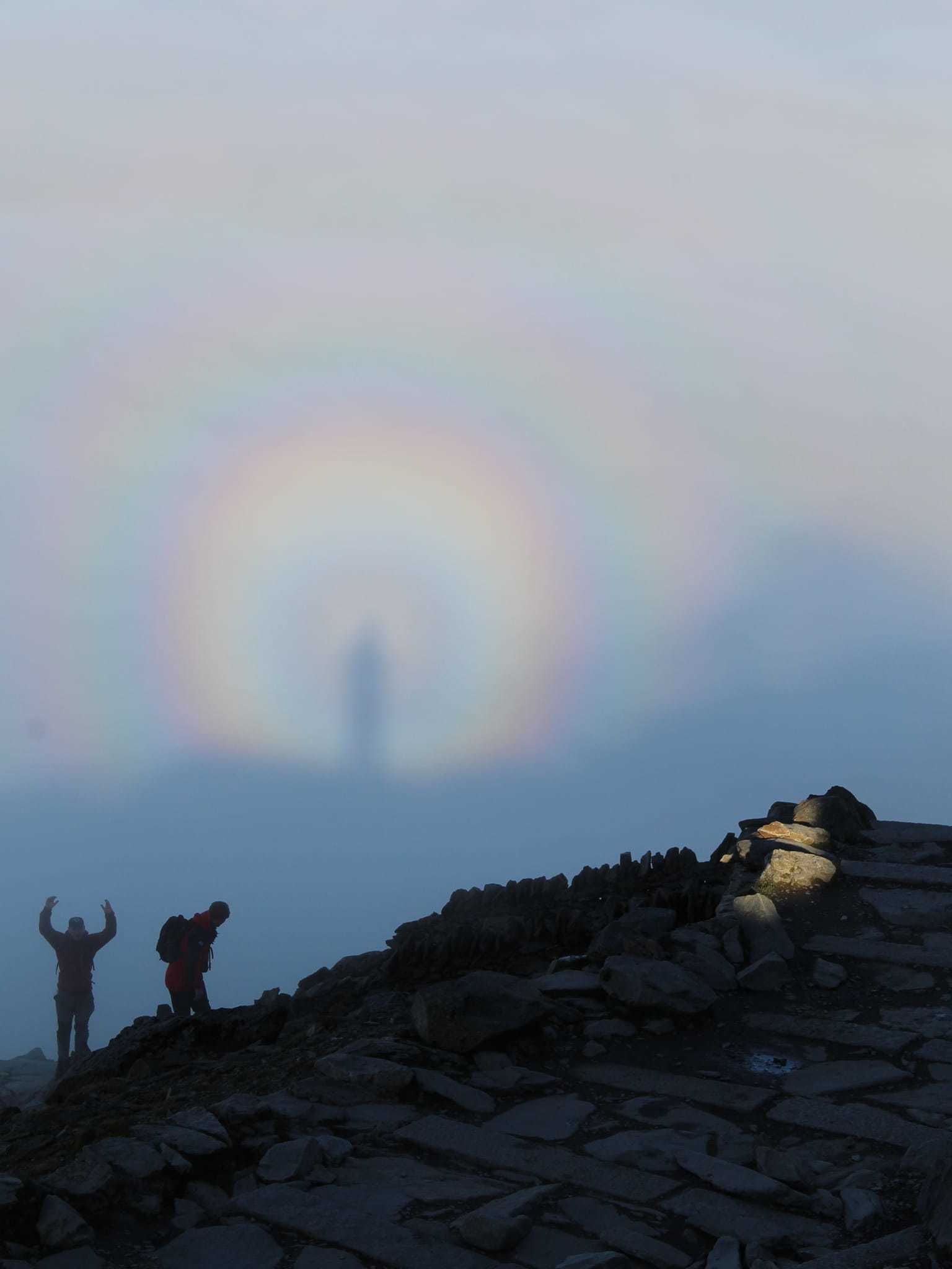 A Brocken spectre, captured during a hike on Snowdon. Picture: Simon Dean